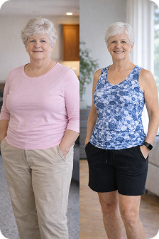 Weight loss before and after